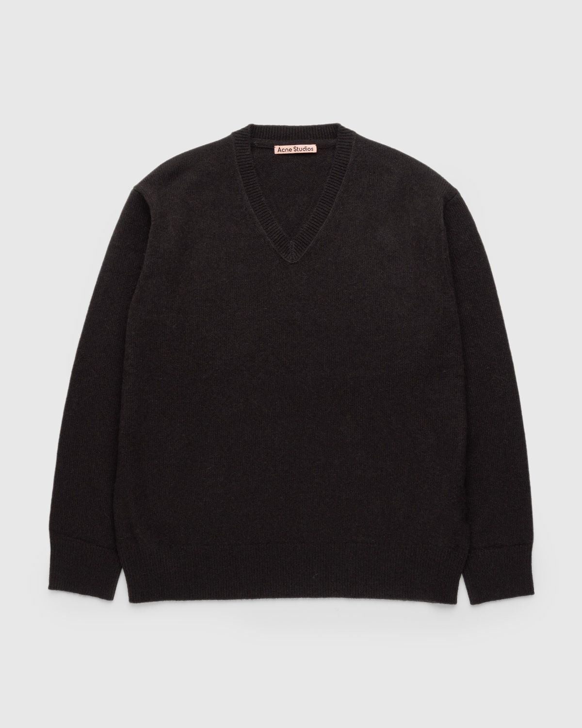 Acne Studios – Wool V-Neck Sweater Brown